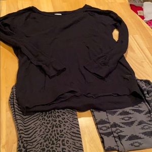 Pink shirt and leggings